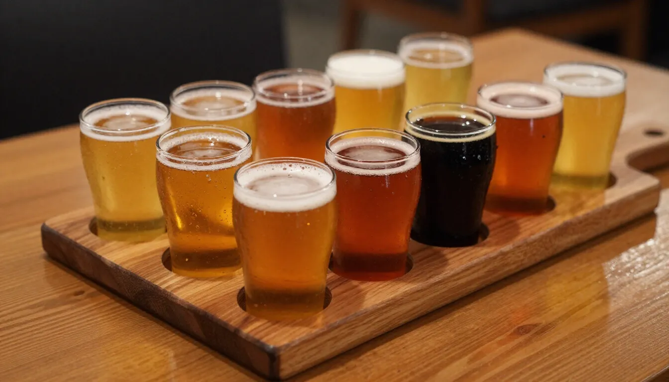 Craft beer tasting