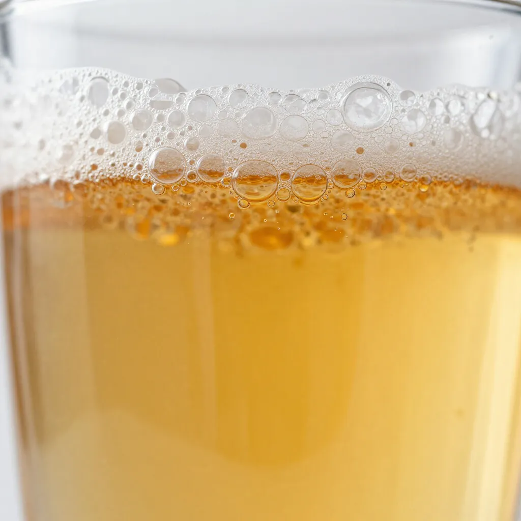 A hazy IPA up close