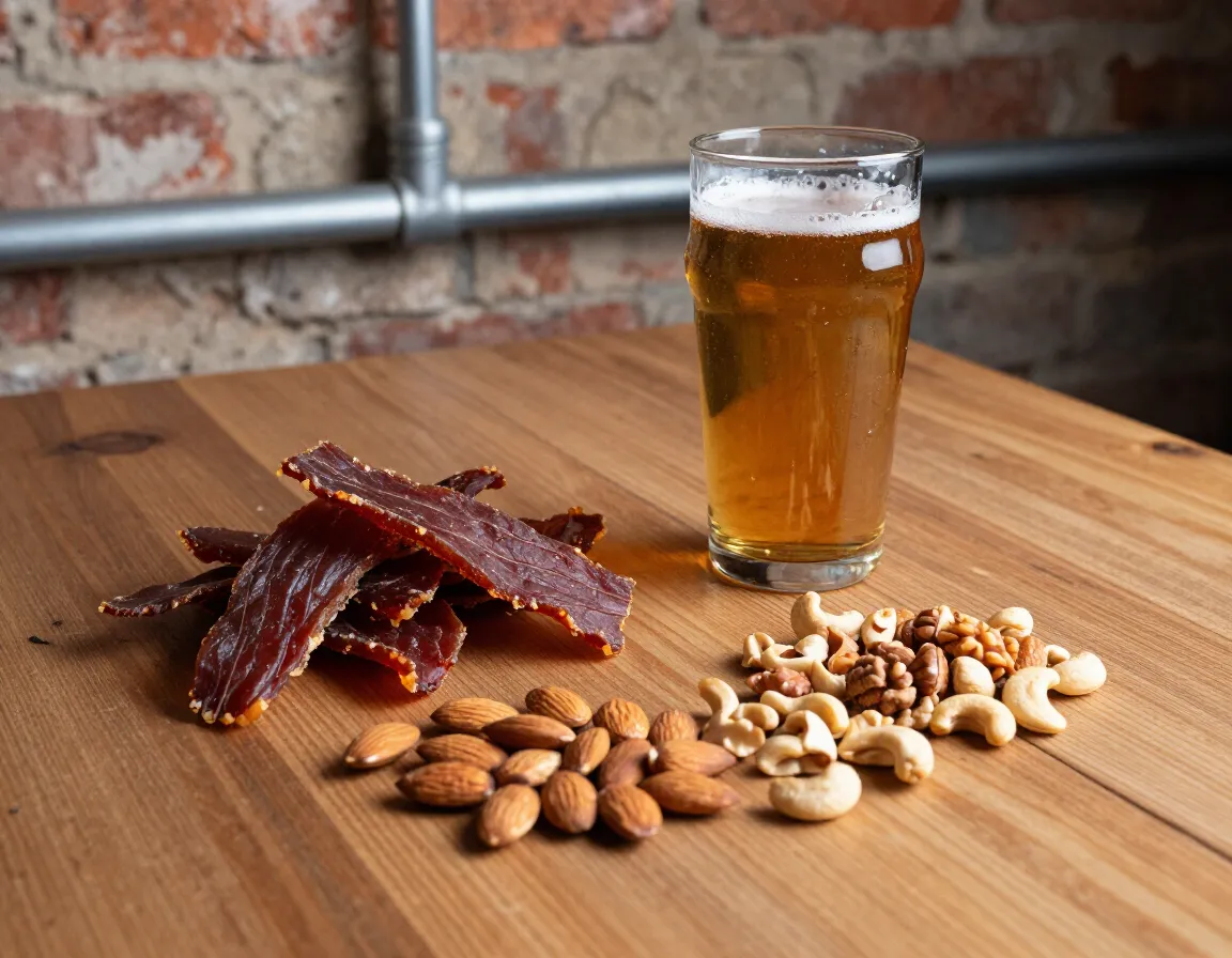 Snacks and beer