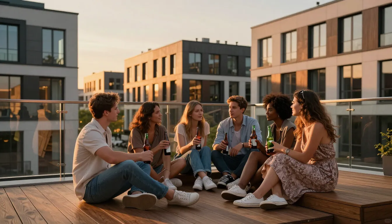 Relaxing with a beer in Wilanów