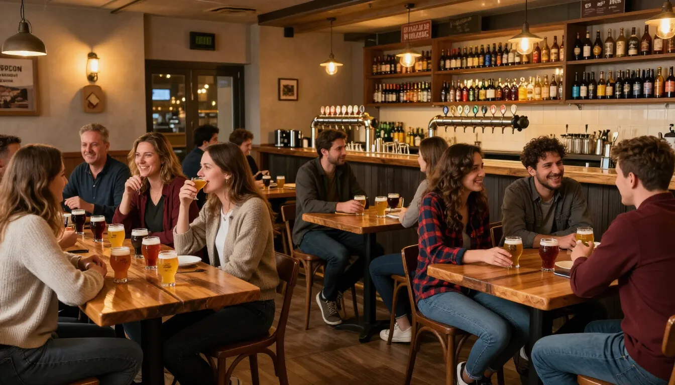 The atmosphere in the pub